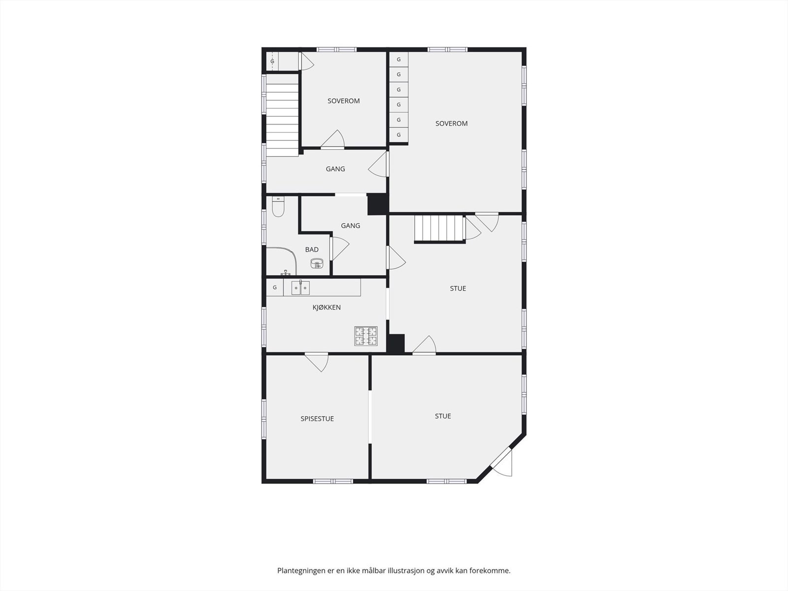 Plantegning 2. etasje. Galleribilde