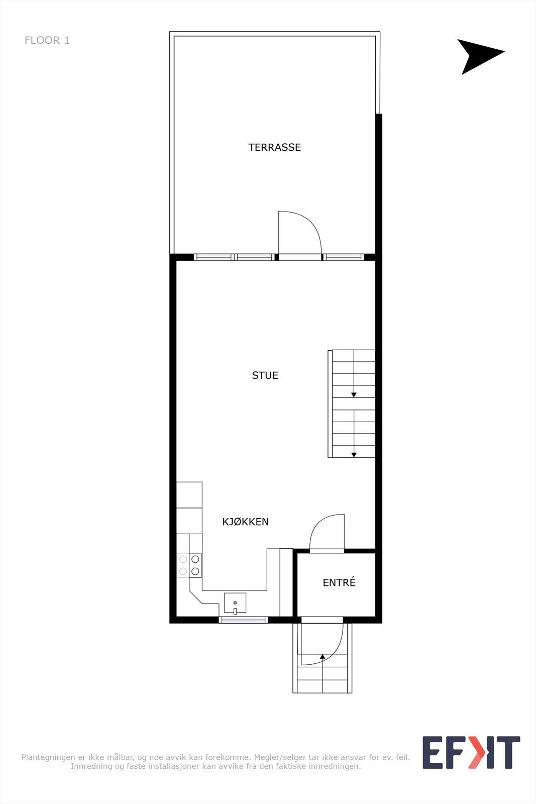 Plantegning 1.etg. Galleribilde