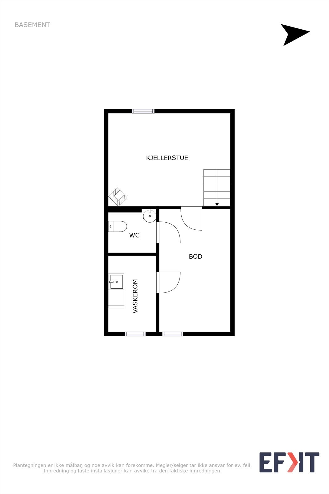 Plantegning kjeller Galleribilde