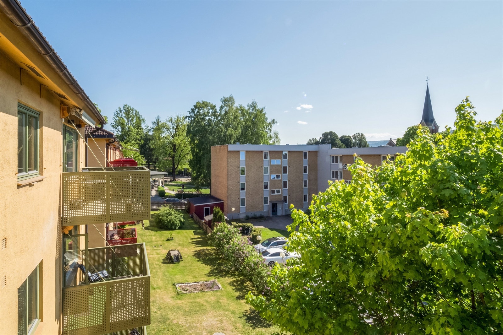 Utsikt fra balkongen. Galleribilde