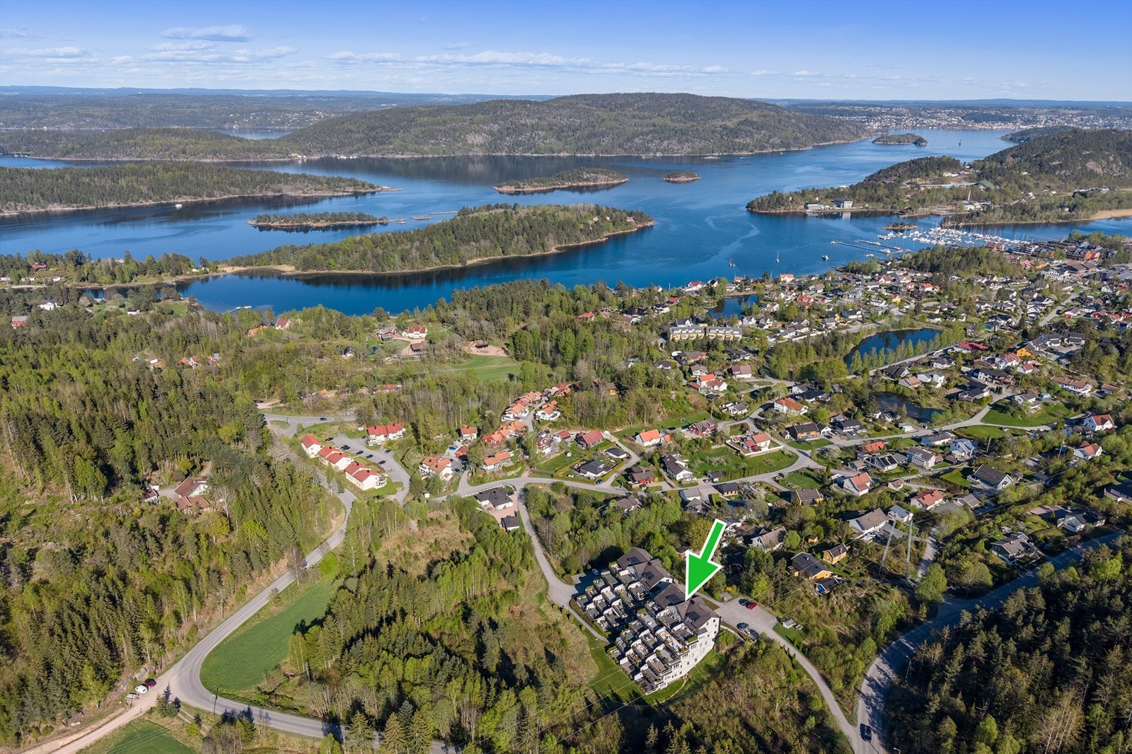 Dronebilde Galleribilde