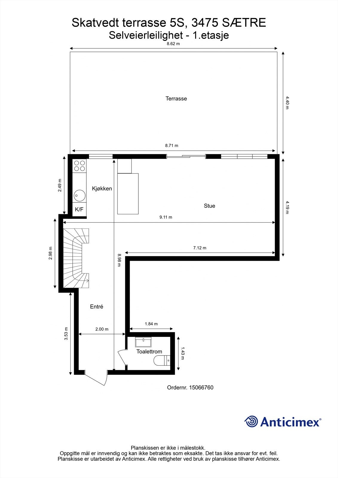 Plantegning 1.etg (5.etg) Galleribilde