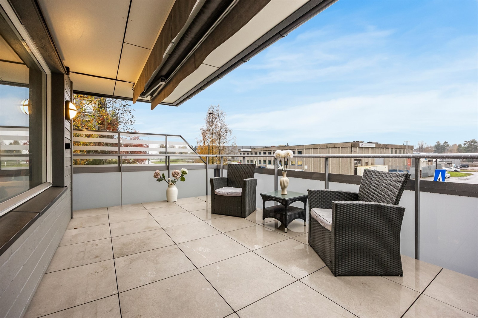 Balkongen utgjør 16 kvm. Galleribilde