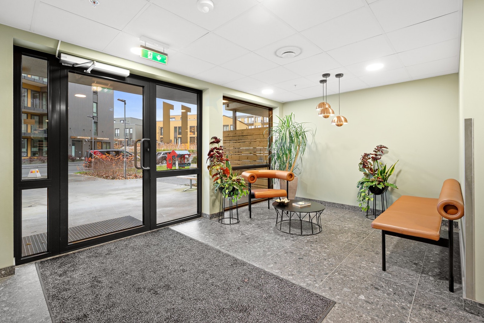 Pene, velstelte fellesareal. Galleribilde