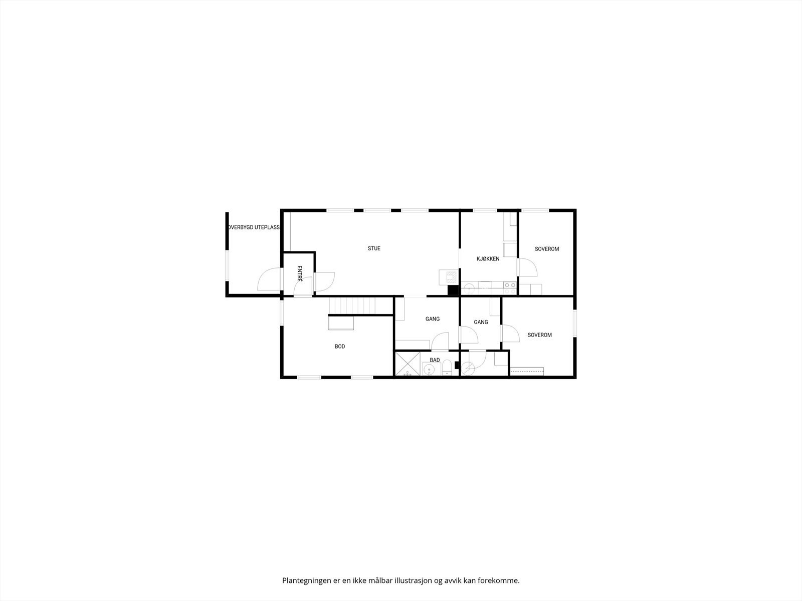 Plantegning underetasje Galleribilde