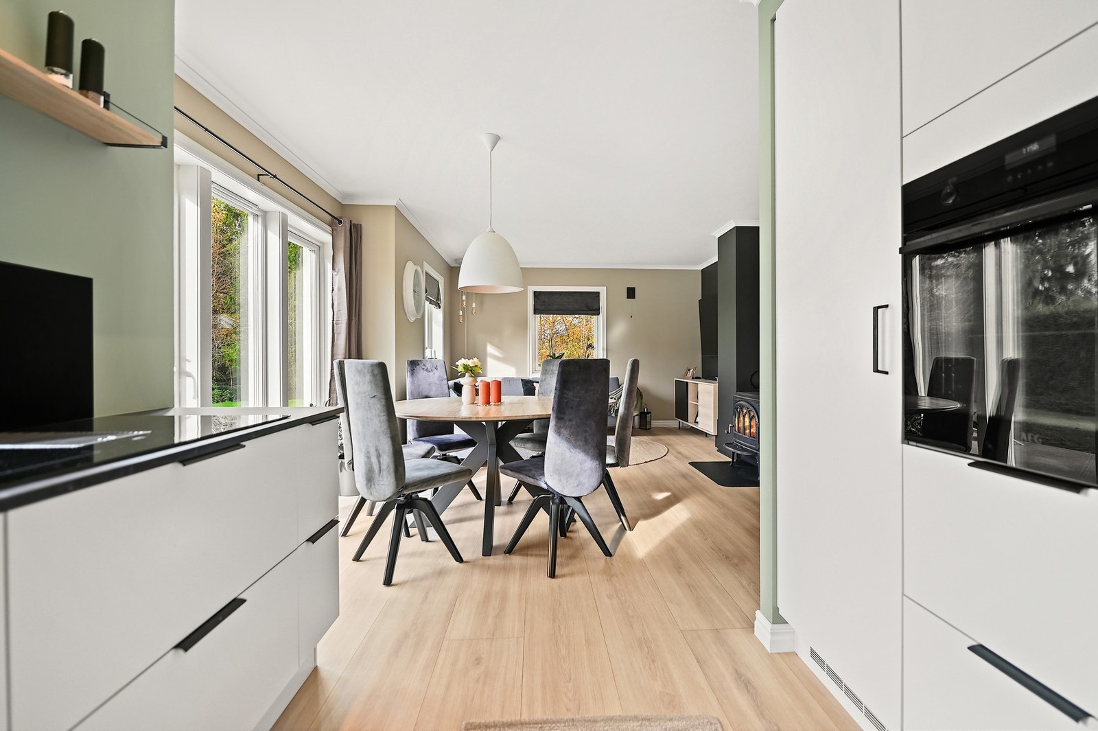 Boligen fikk ny kjøkkeninnredning i 2022. Galleribilde