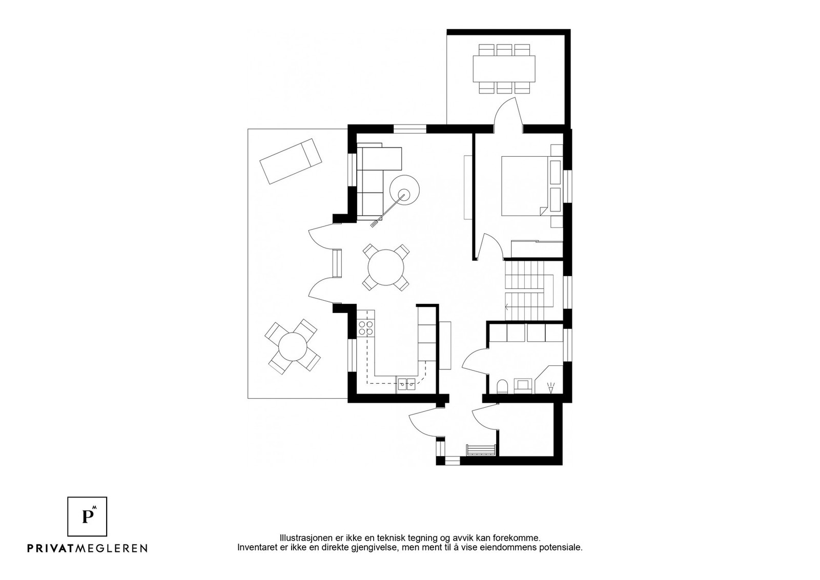 Planskisse 1. etasje Galleribilde