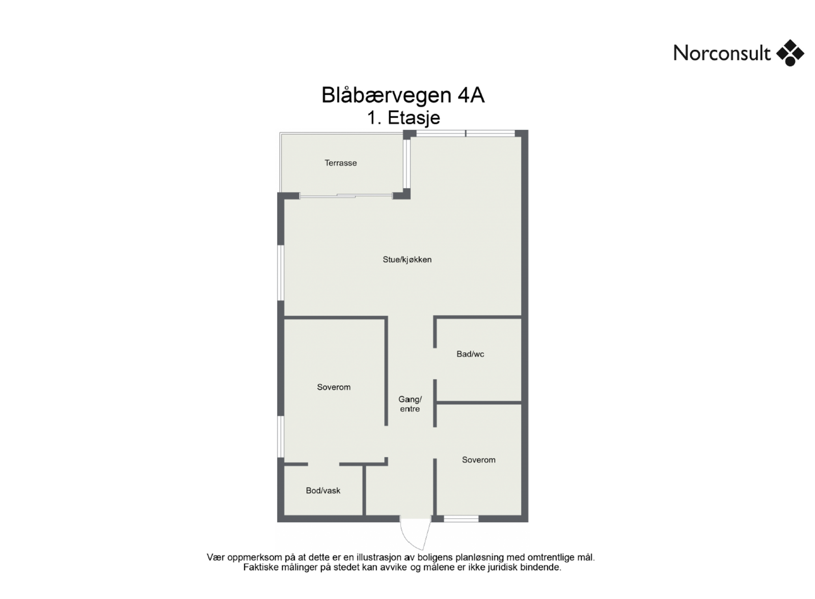 Planskisse - 1.etasje Galleribilde