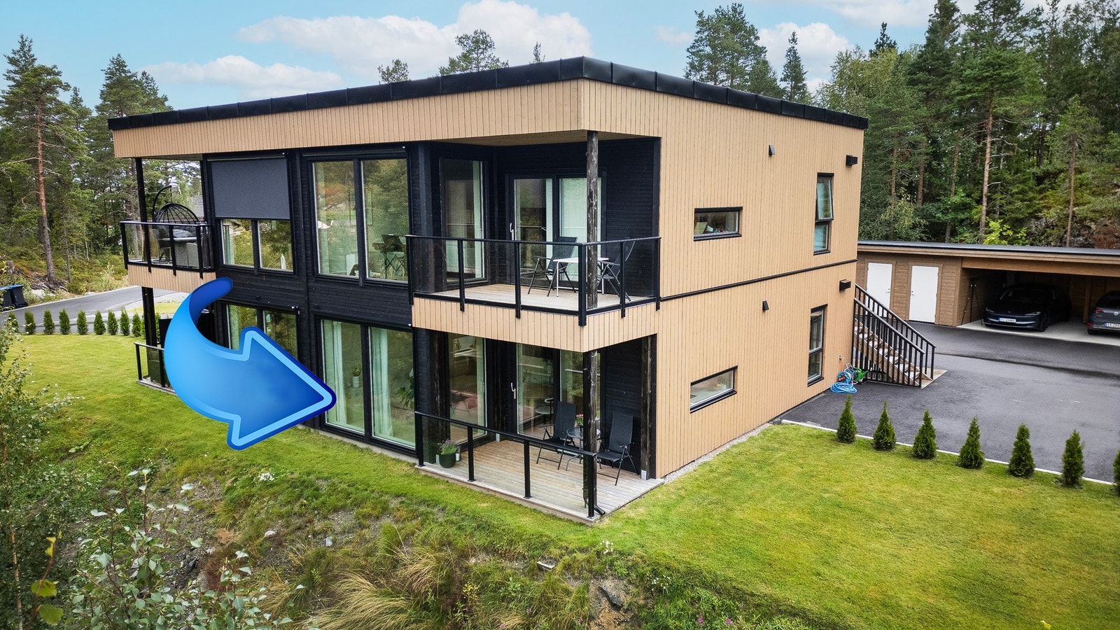 Firemannsbolig oppført i 2022. Etablert og velfungerende sameie med lave felleskostnader og ingen fellesgjeld Galleribilde