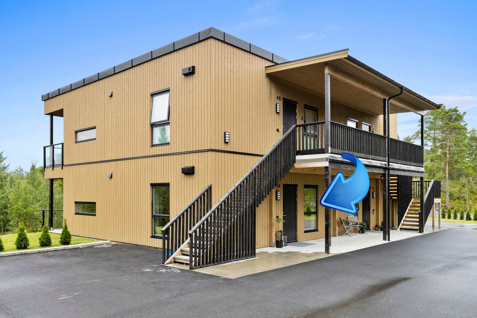 Leiligheten ligger praktisk til i 1.etasje Galleribilde