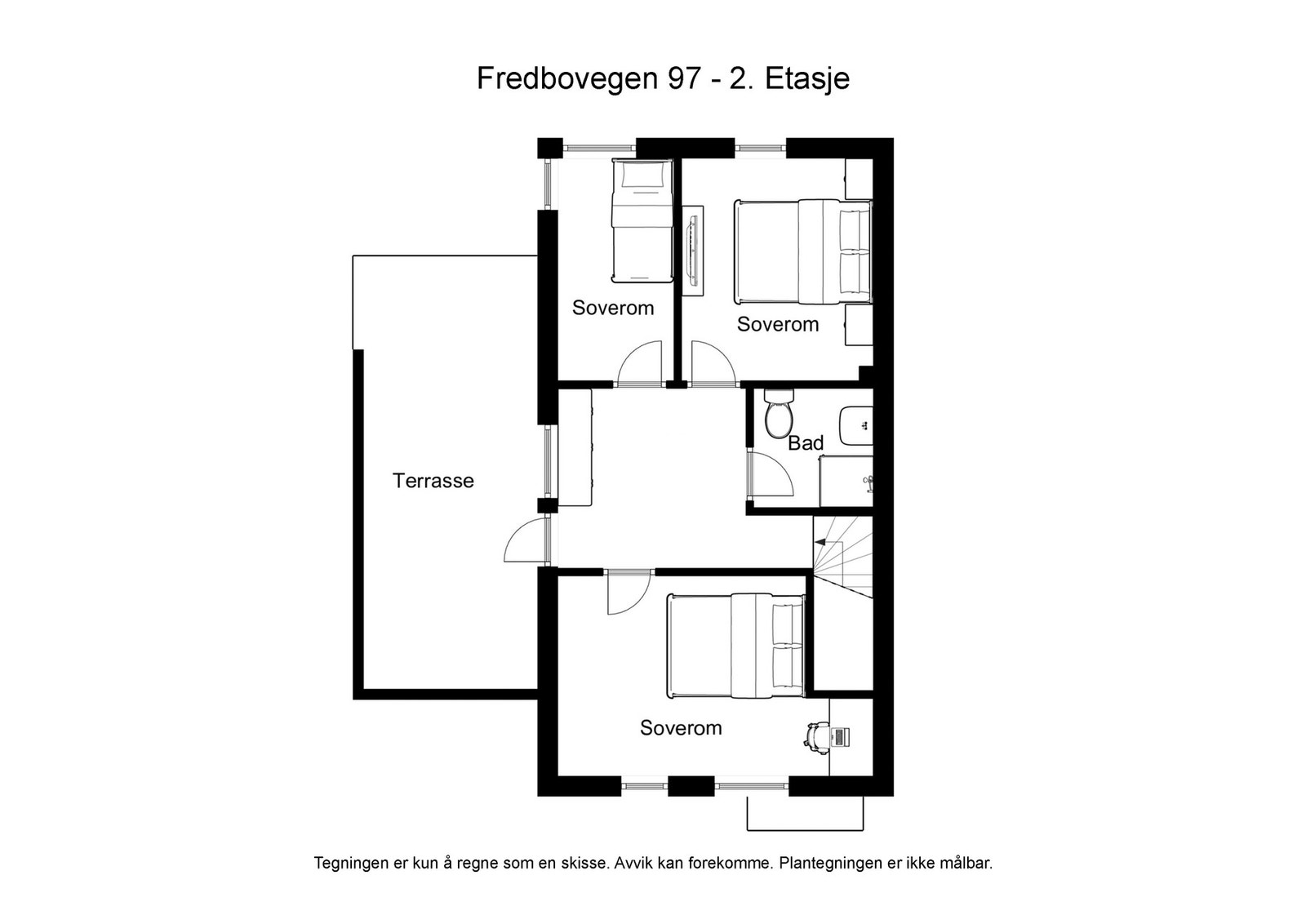 Planløsning 2.Etasje. Galleribilde