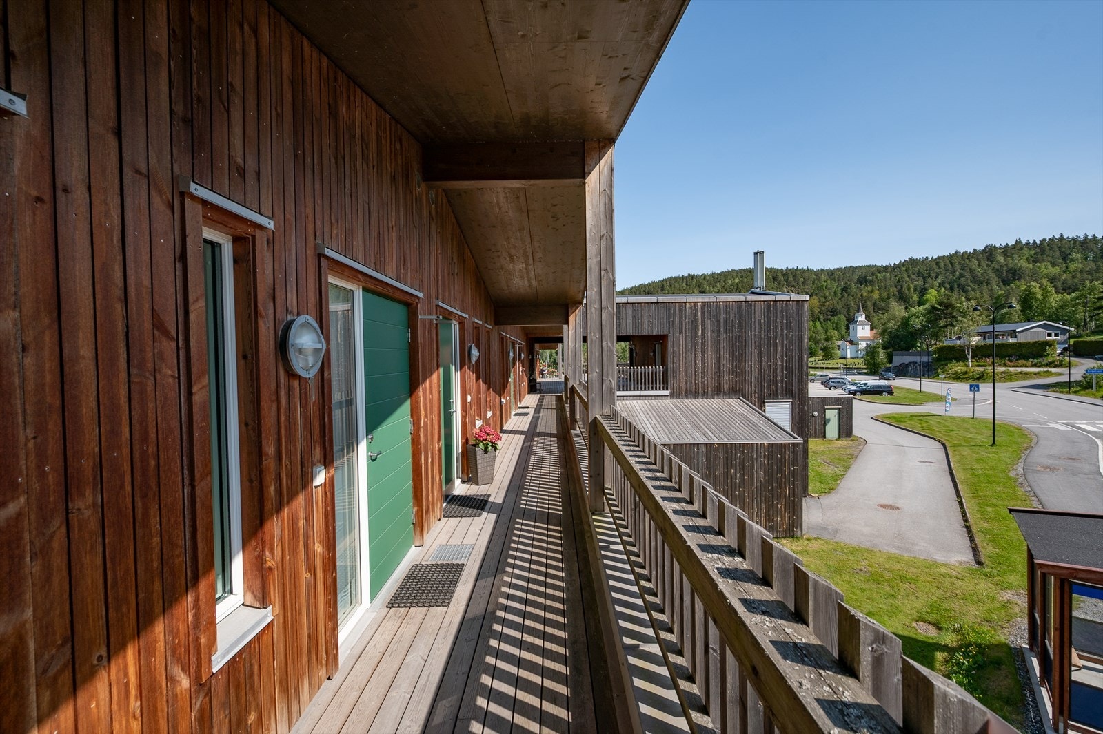 Heis til svalgang og leilighetens inngangsparti Galleribilde