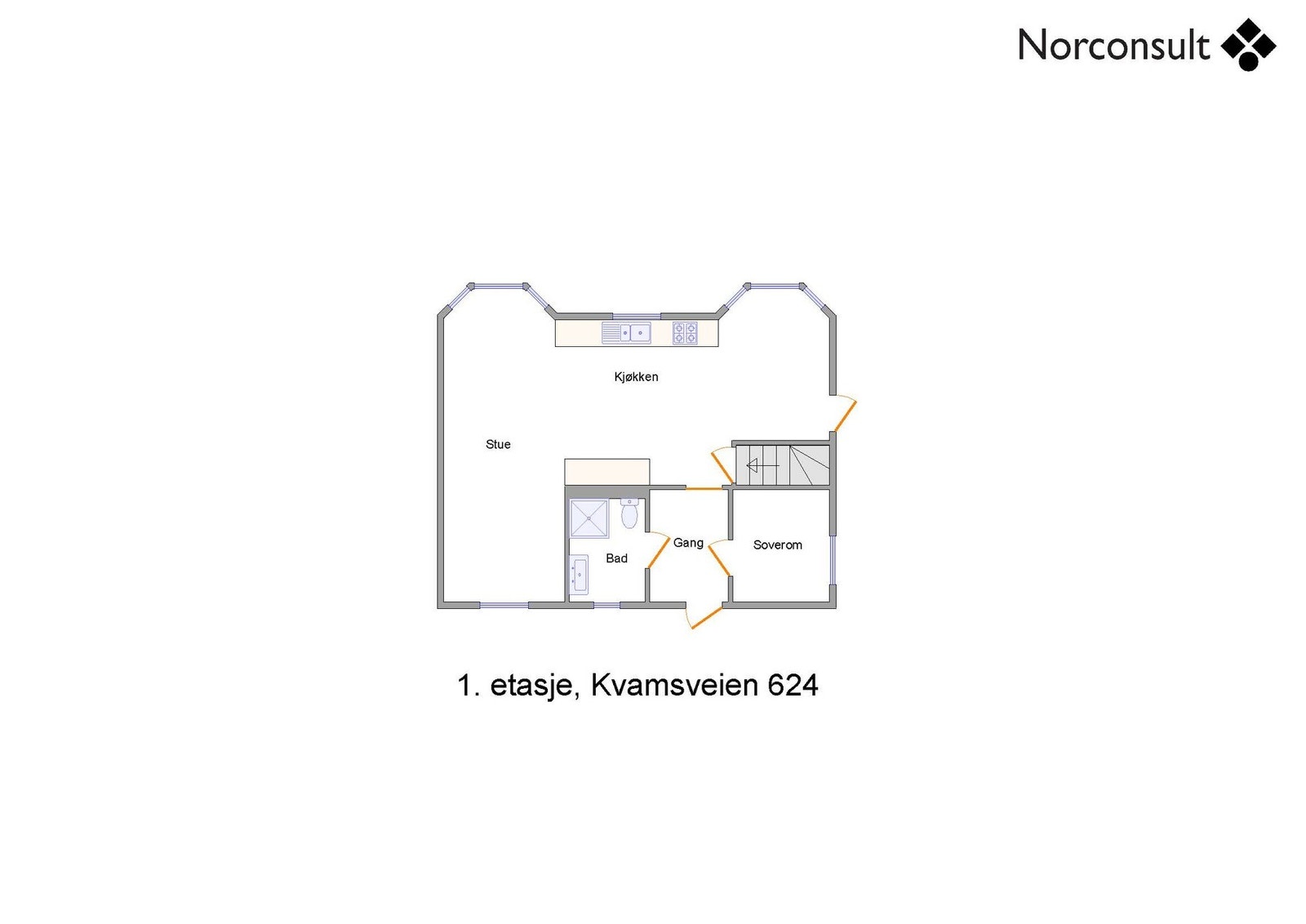 Boligens planskisse Galleribilde