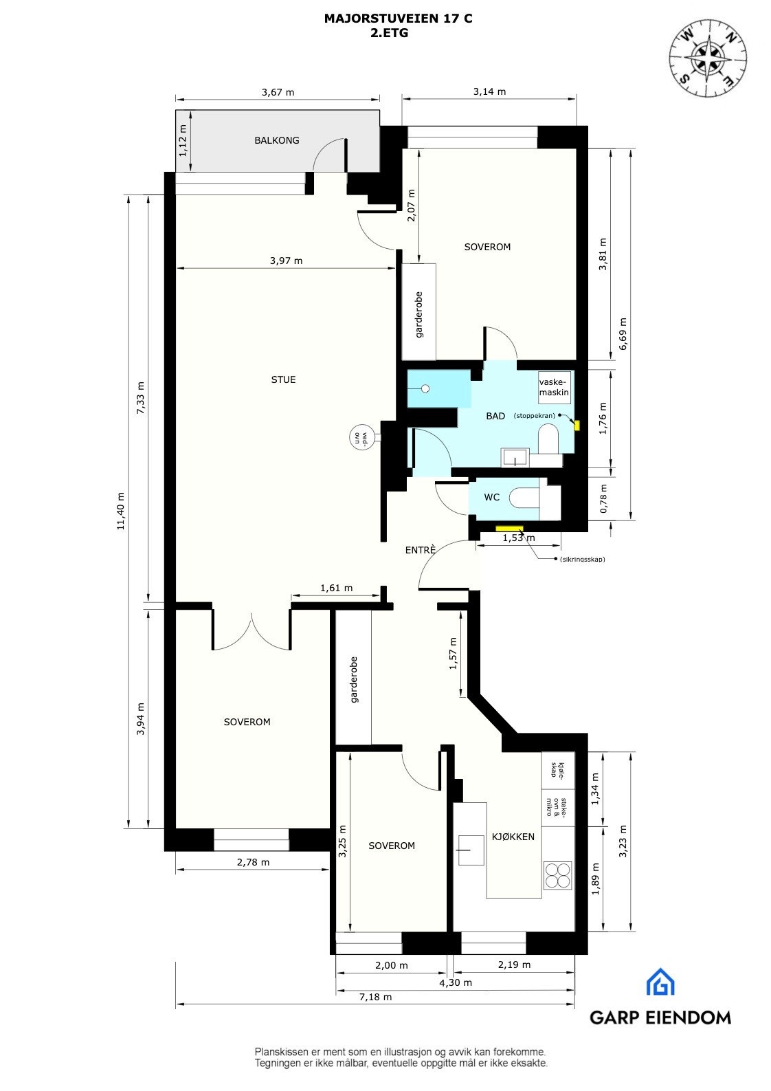 Plantegning Galleribilde