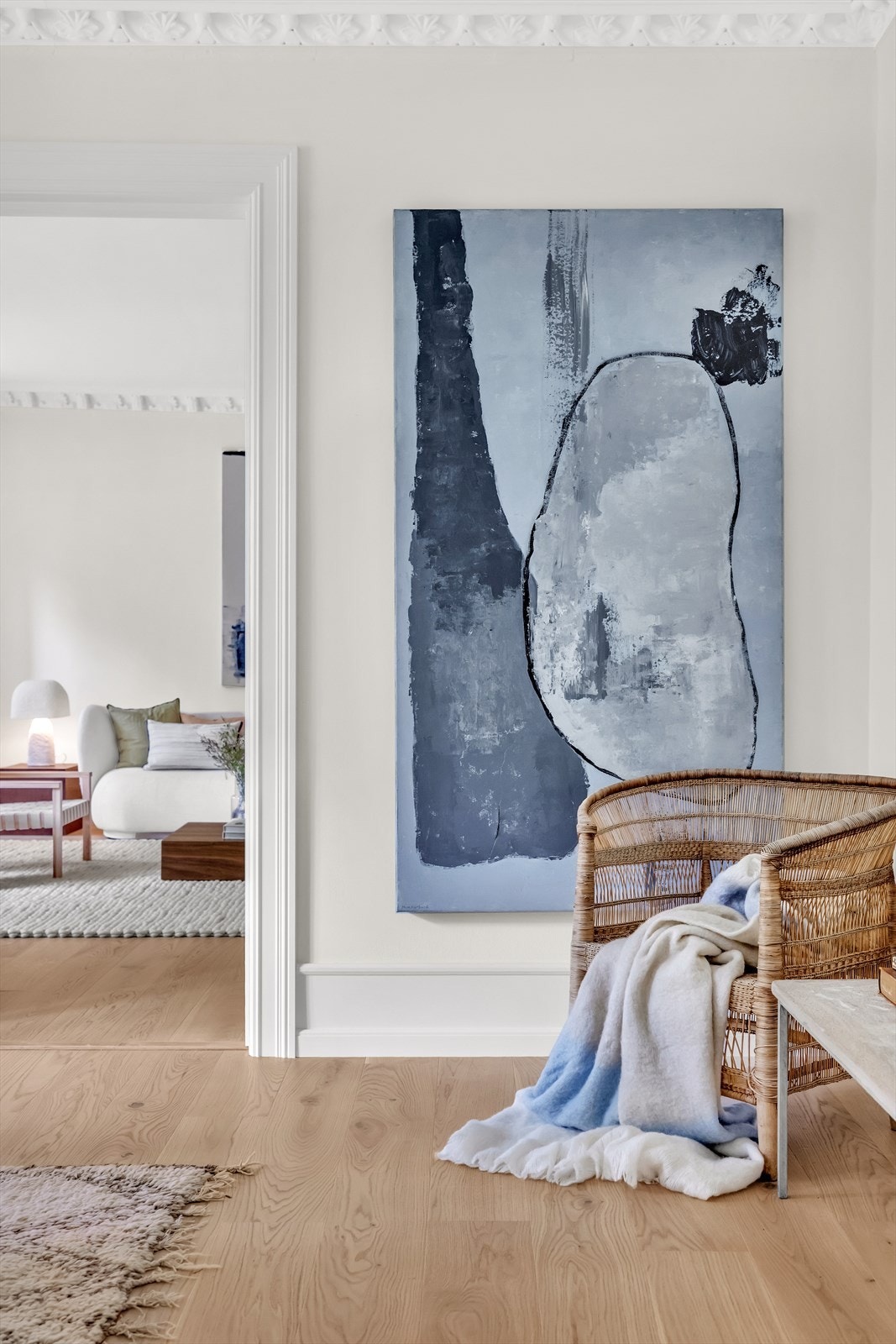 I forbindelse med oppussingen ble hele boligen tettet med radon tettemiddel Galleribilde