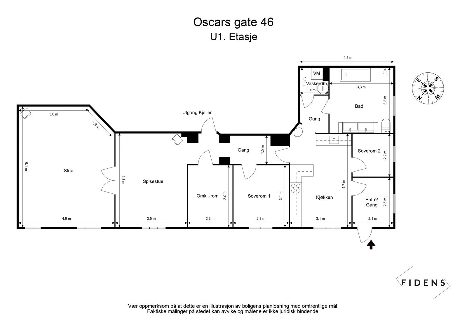 Planskisse Galleribilde