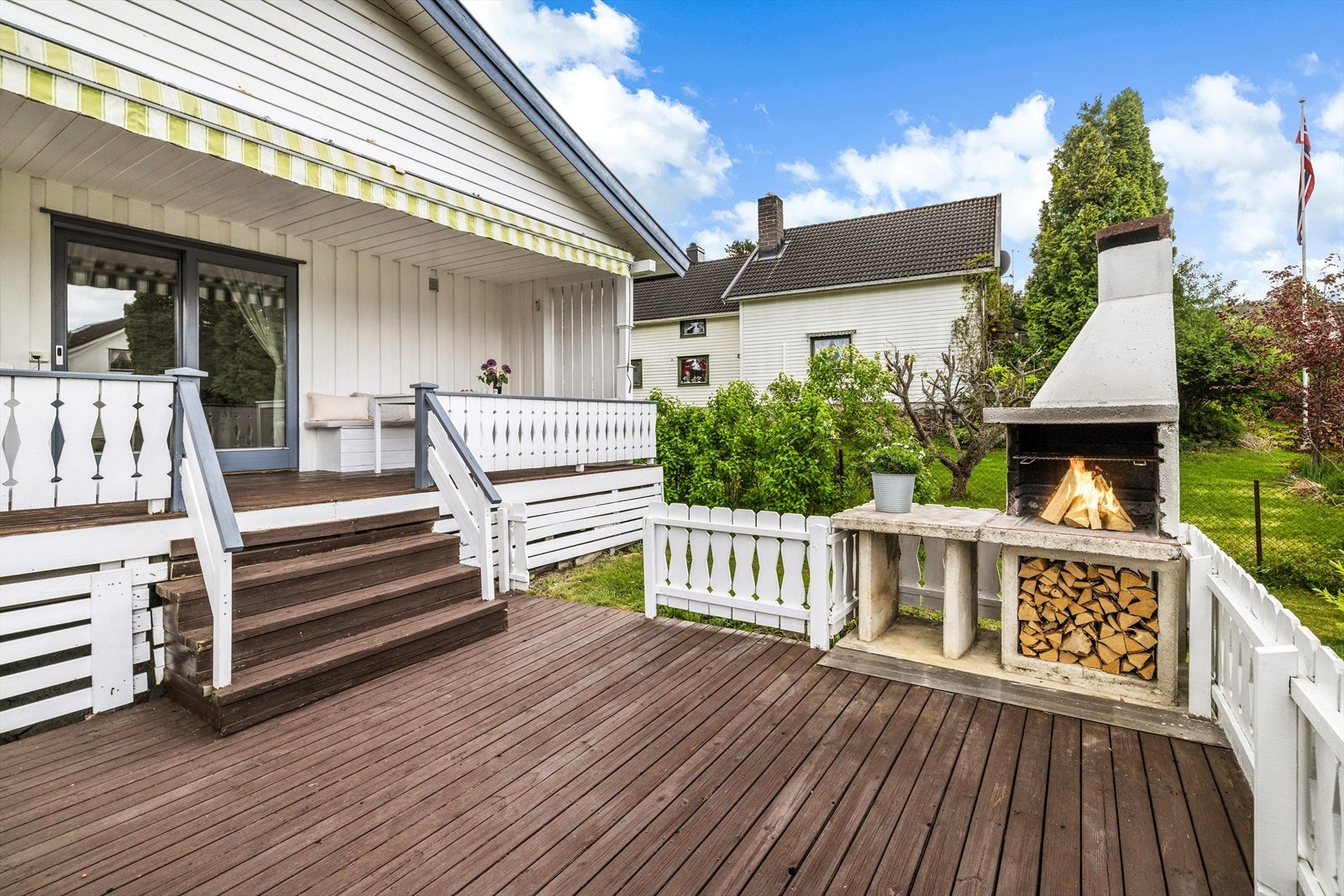 Utepeisen er en skikkelig stemningsskaper utover kvelden. Galleribilde