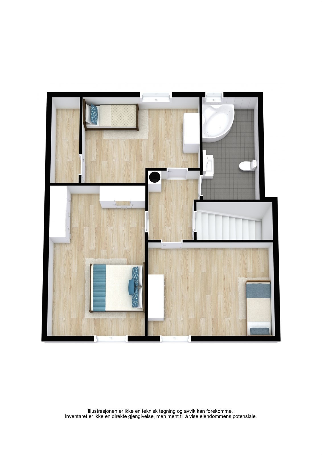 Planskisse 2. etasje. Galleribilde