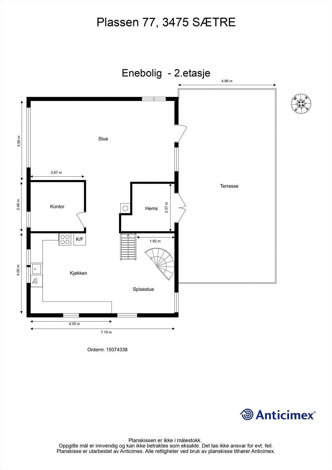Plantegning- 2.etasje Galleribilde