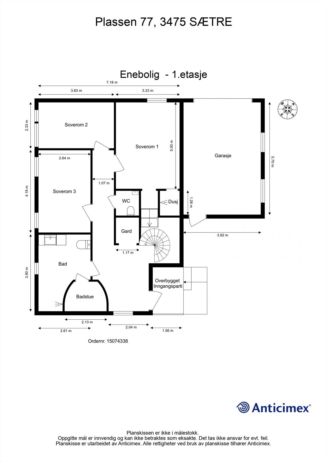 Plantegning- 1.etasje Galleribilde