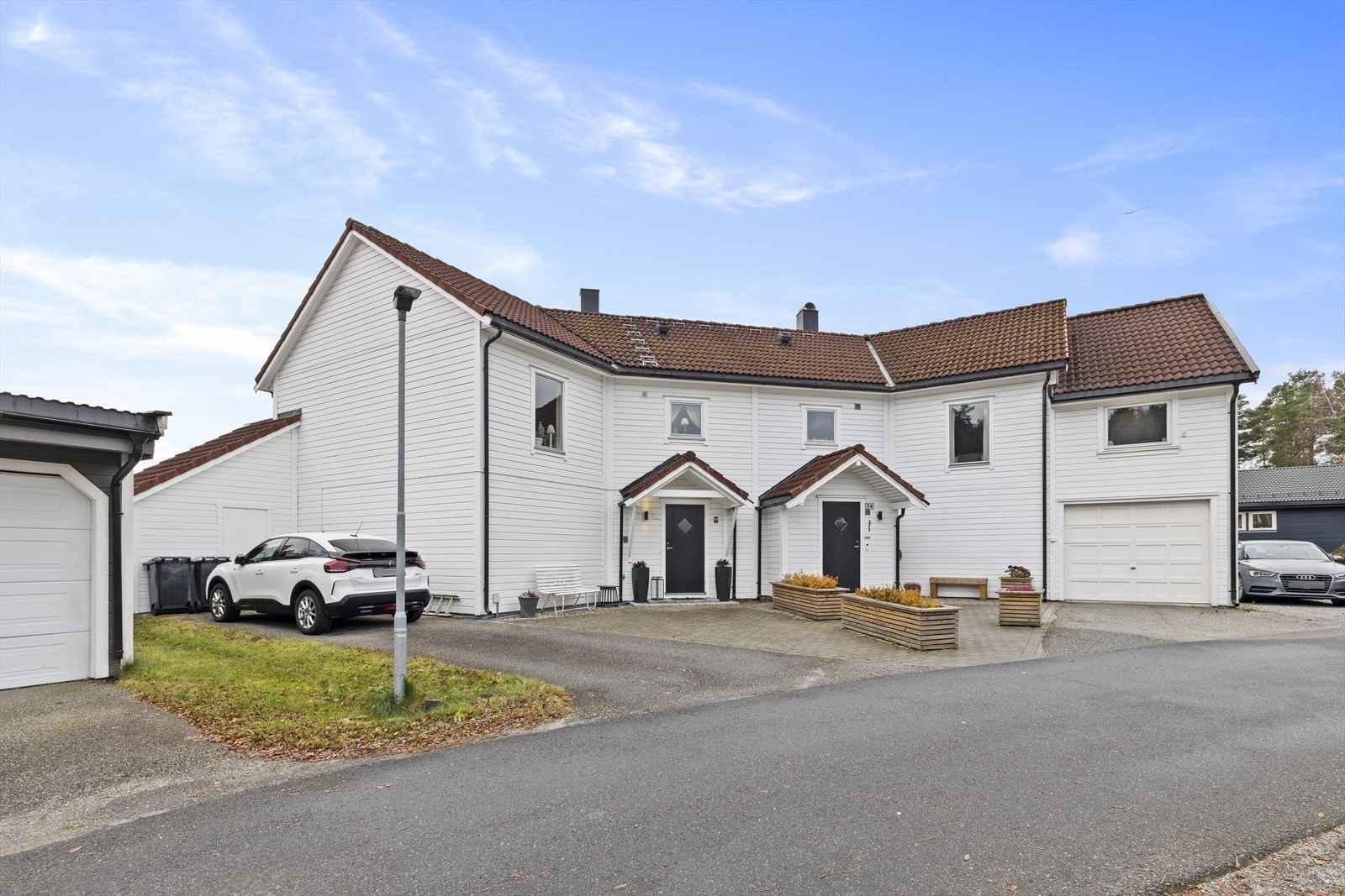 Fasadebilde av tomannsboligen Galleribilde