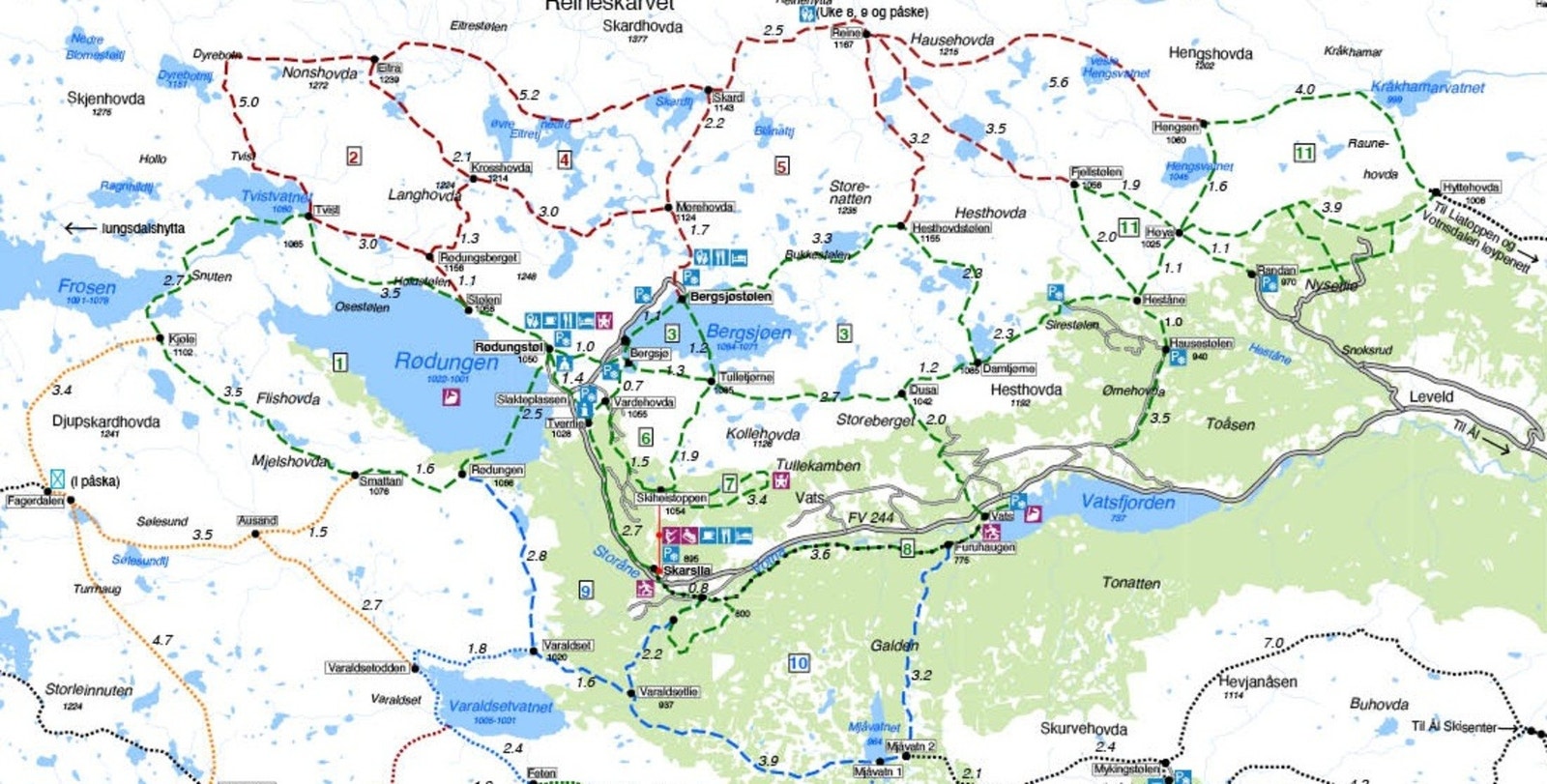 Oversiktskart over området Galleribilde