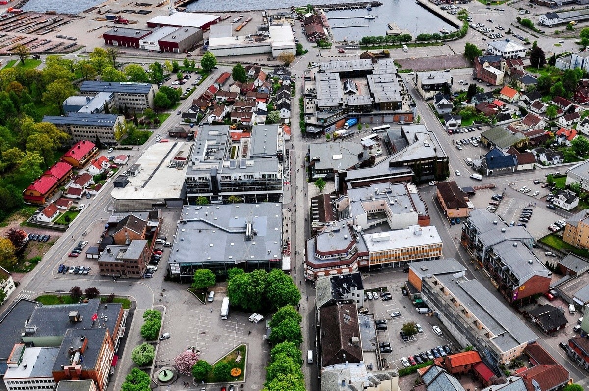 Oversikt fra lufta Galleribilde