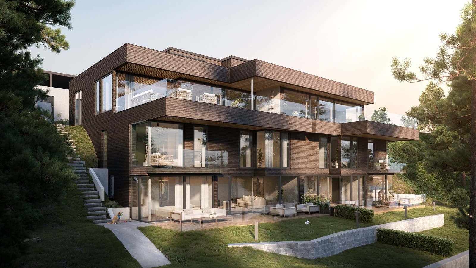 Illustrasjonsbilde fasade. Galleribilde