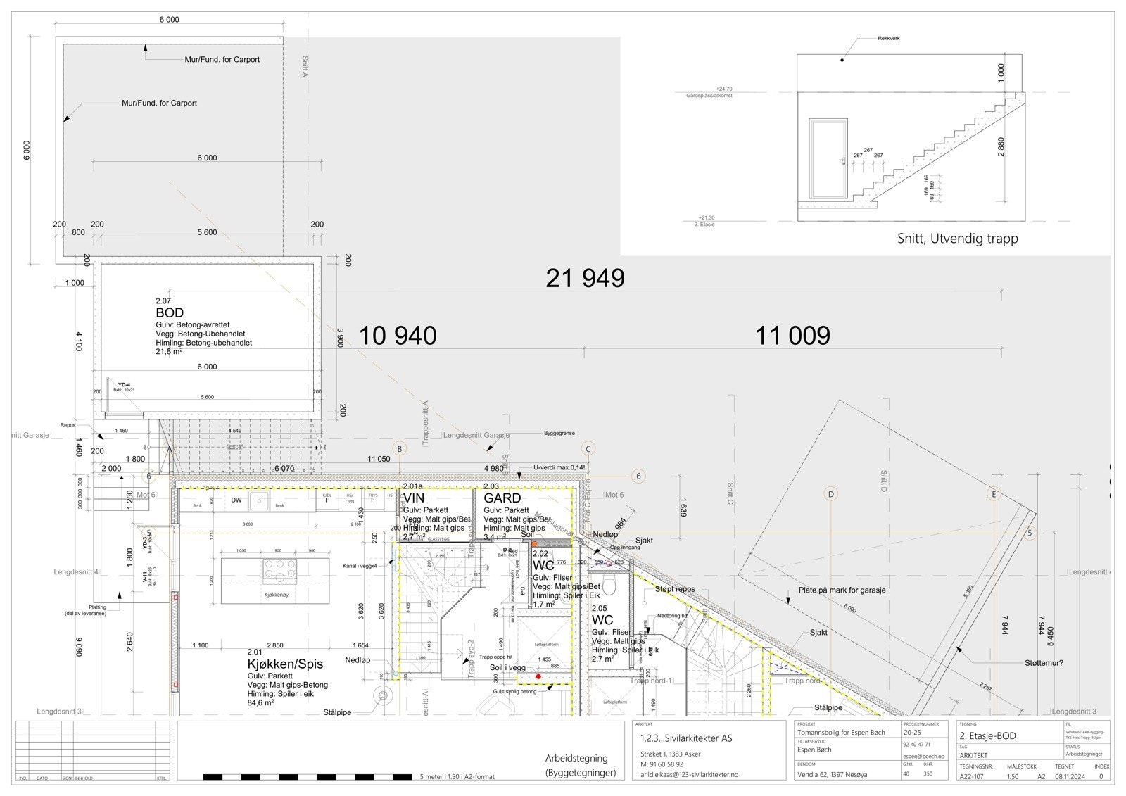 Plan adkomst og felles sportsbod mai 2025. Endringer kan forekomme. Galleribilde