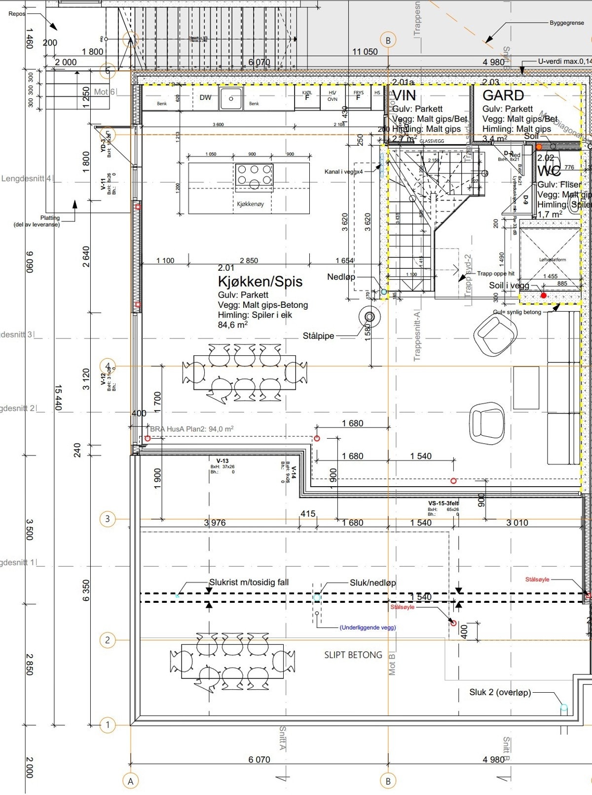 Plan 2. etasje mai 2025. Endringer kan forekomme. Galleribilde