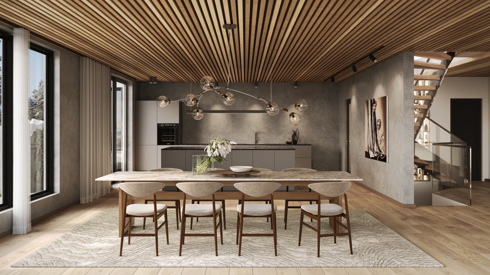 Illustrasjonsbilde kjøkken. Galleribilde