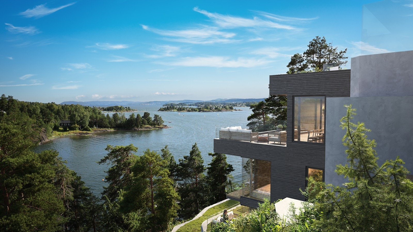 Illustrasjonsbilde med utsikt mot sjøen. Galleribilde