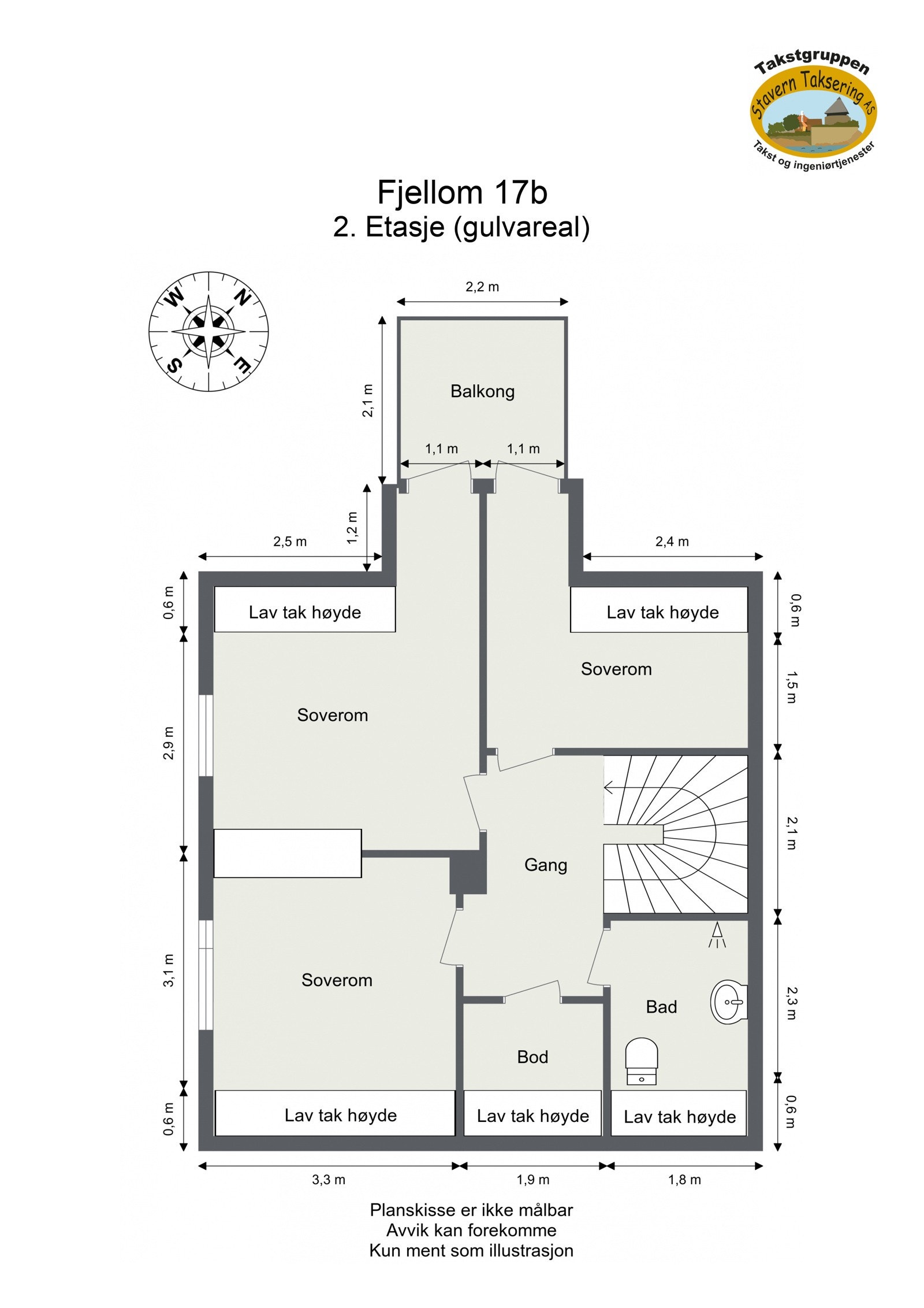 Plantegning 2. etasje Galleribilde