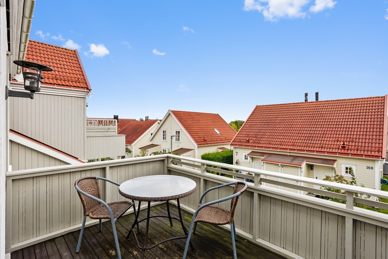 På balkongen er det plass til utemøbler. Galleribilde
