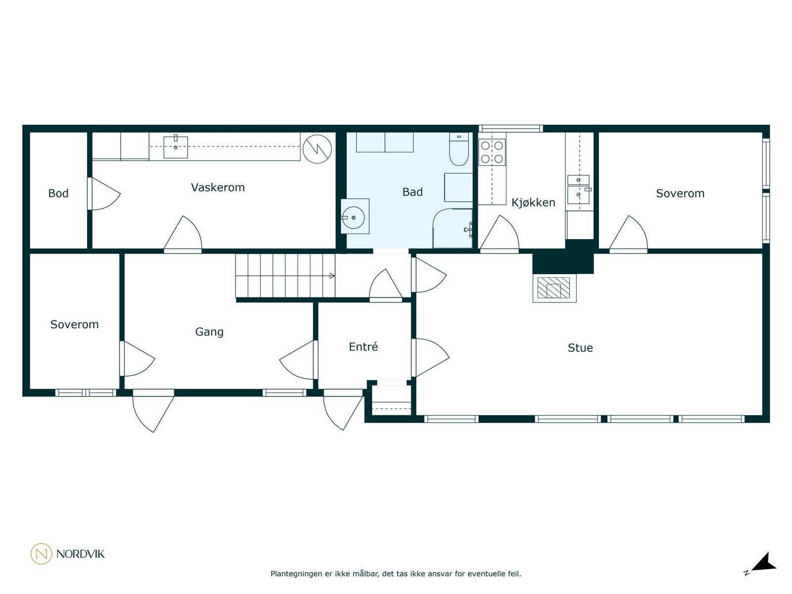 Plantegning 1.etasje Galleribilde