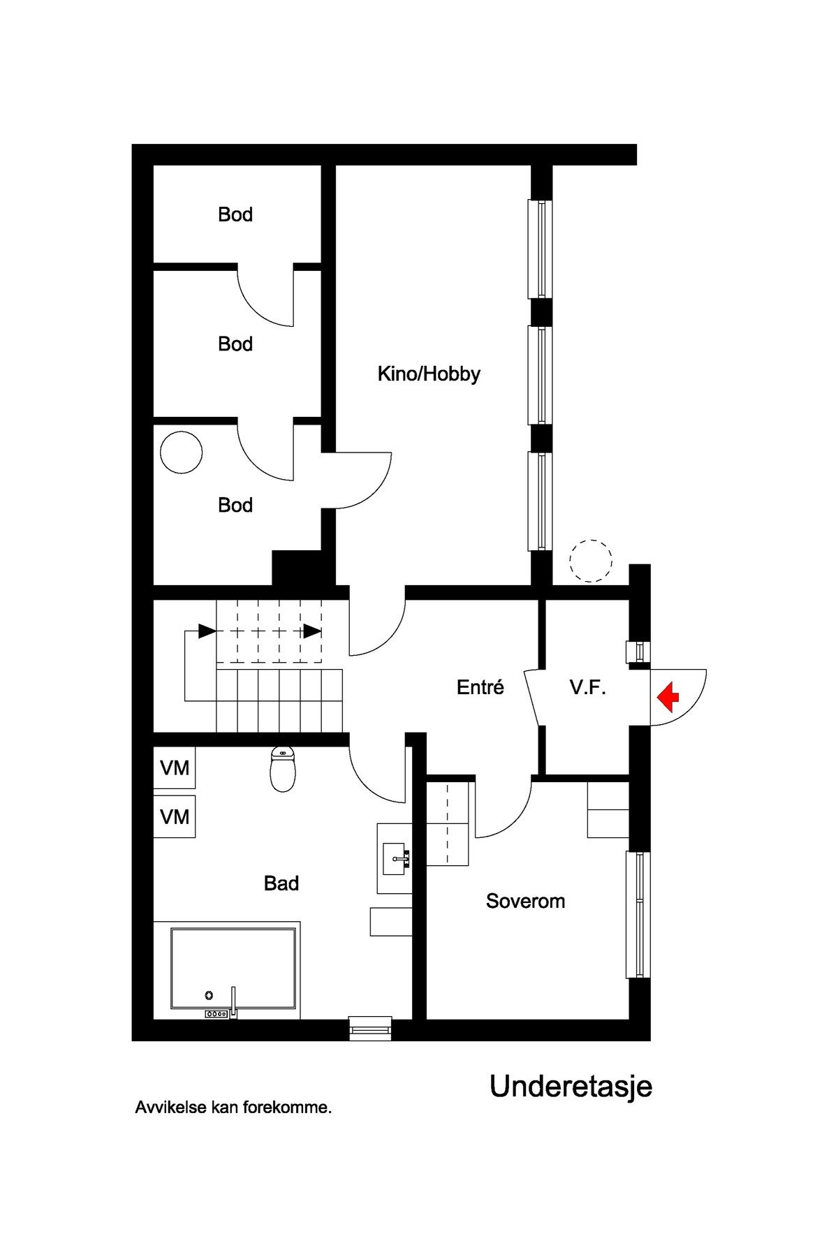 Plantegning, 2 etg. Galleribilde
