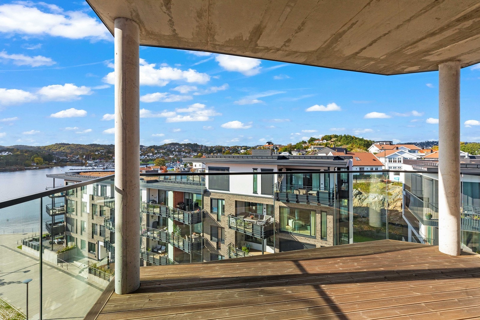 Balkongen er overbygget. Galleribilde