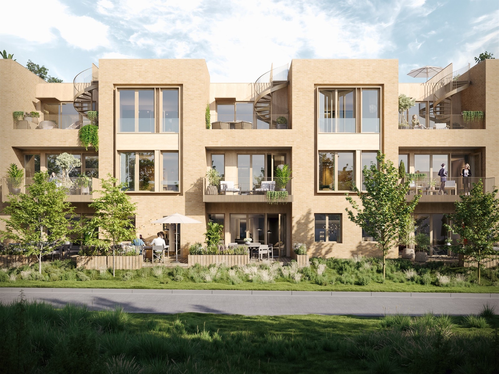 Lav bygning med kun 3 etasjer Galleribilde