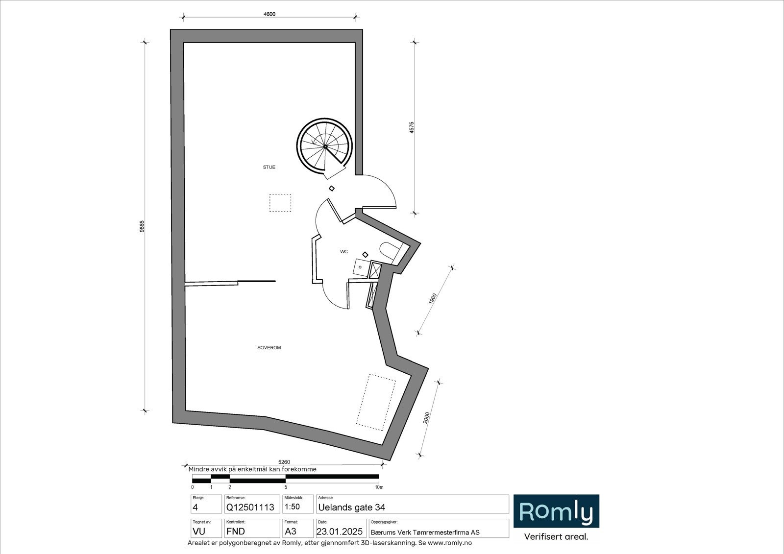 Plantegning 2. etg Galleribilde