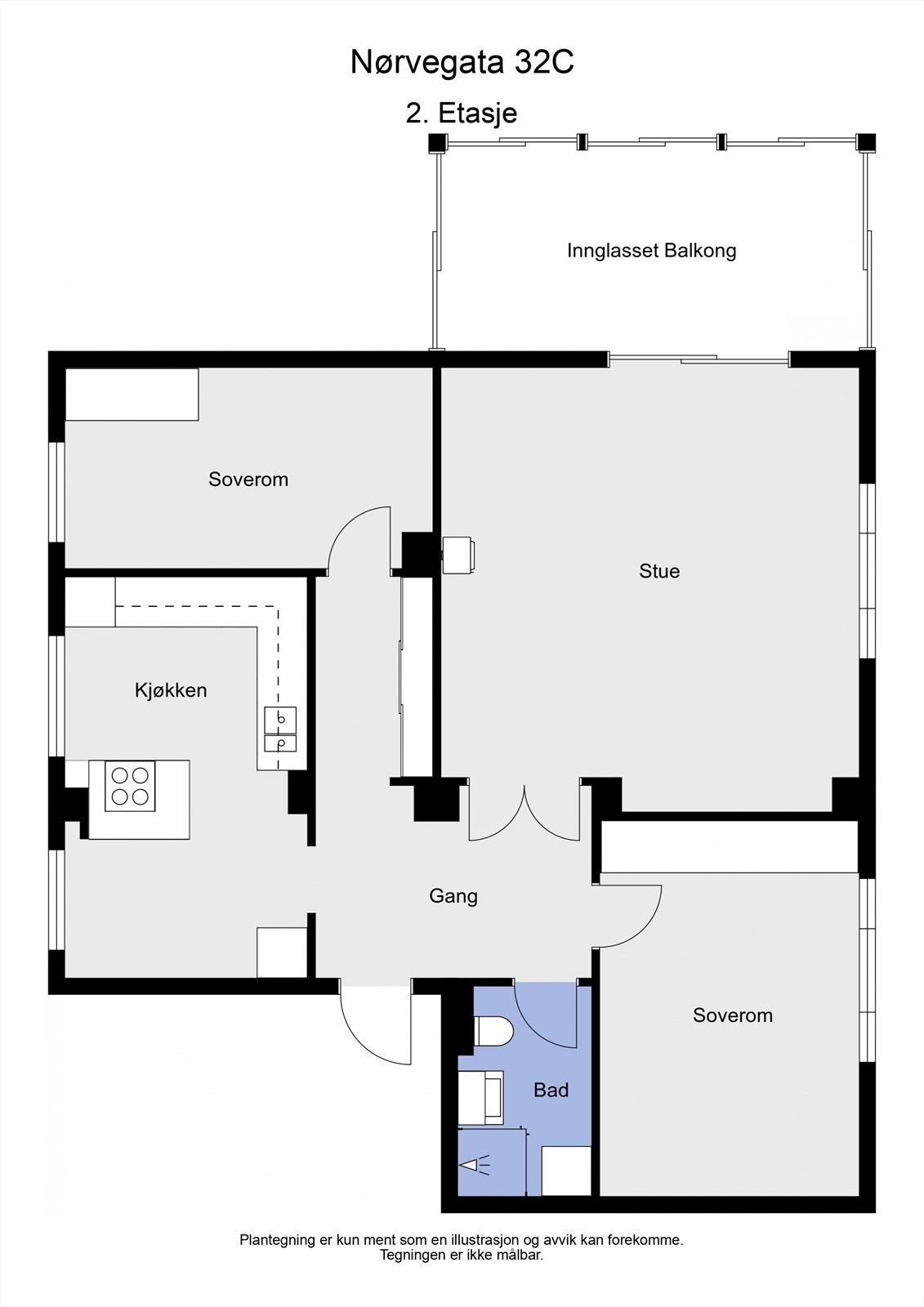 2 D plantegning Galleribilde