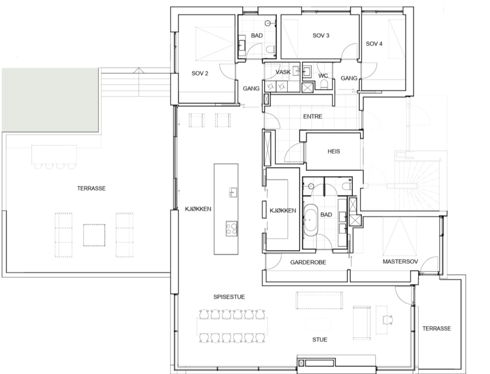 Plantegning 1.etasje. Galleribilde