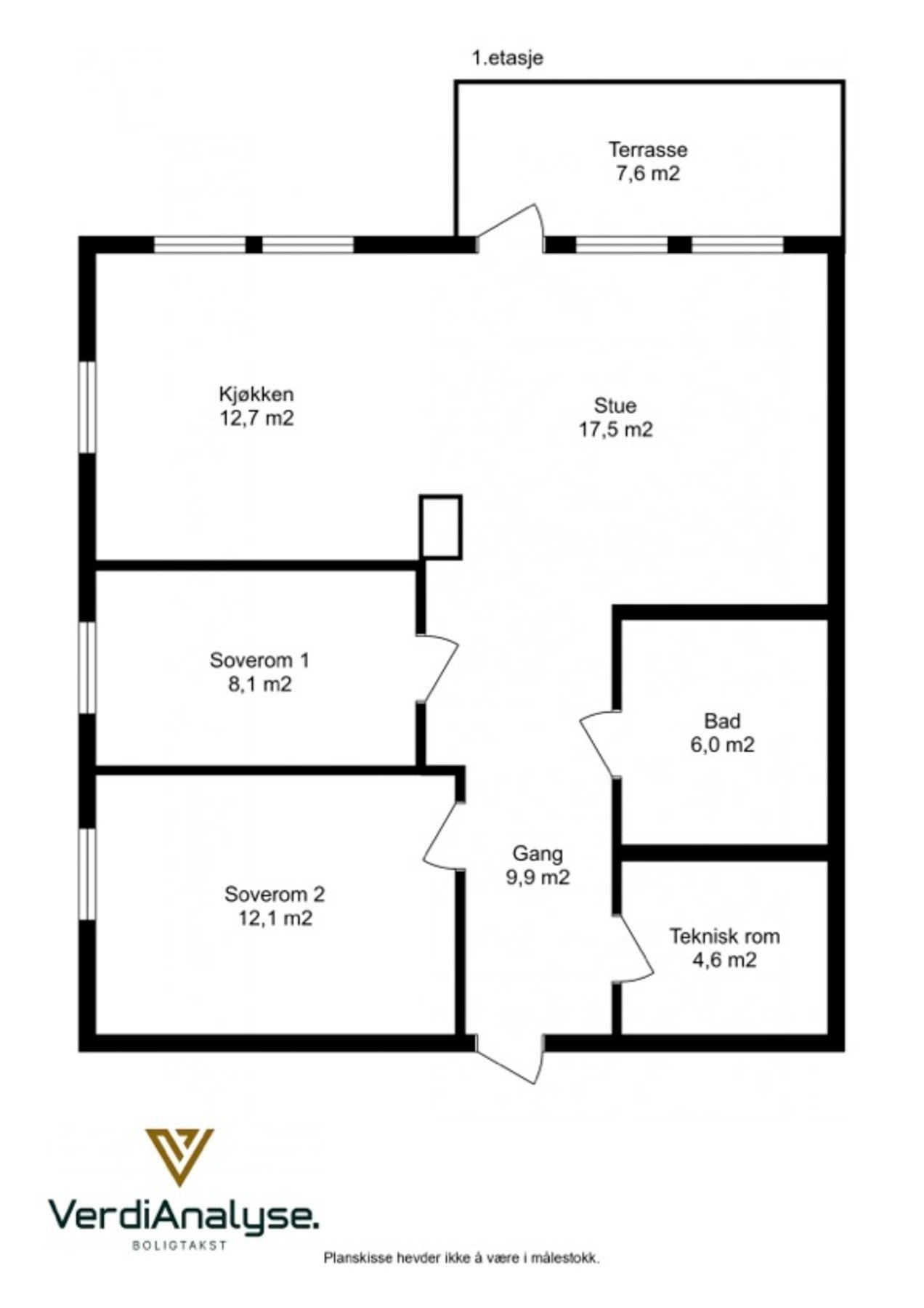 Planskisse. Galleribilde