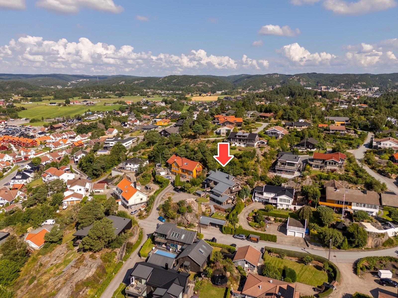 Dronebilde Galleribilde