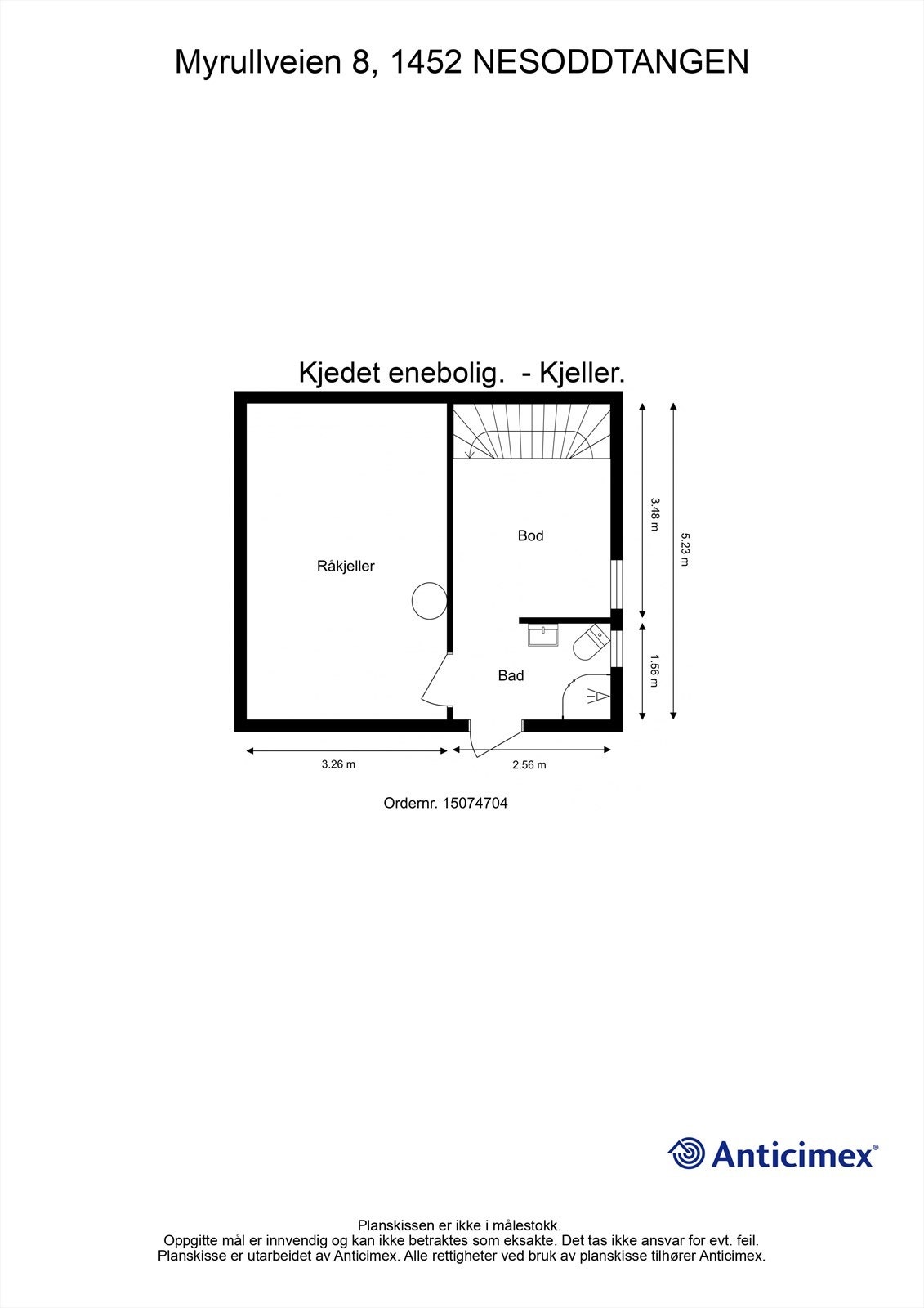 Plantegning kjelleretasje Galleribilde