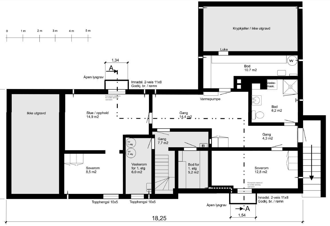 PLANTEGNING KJELLER Galleribilde