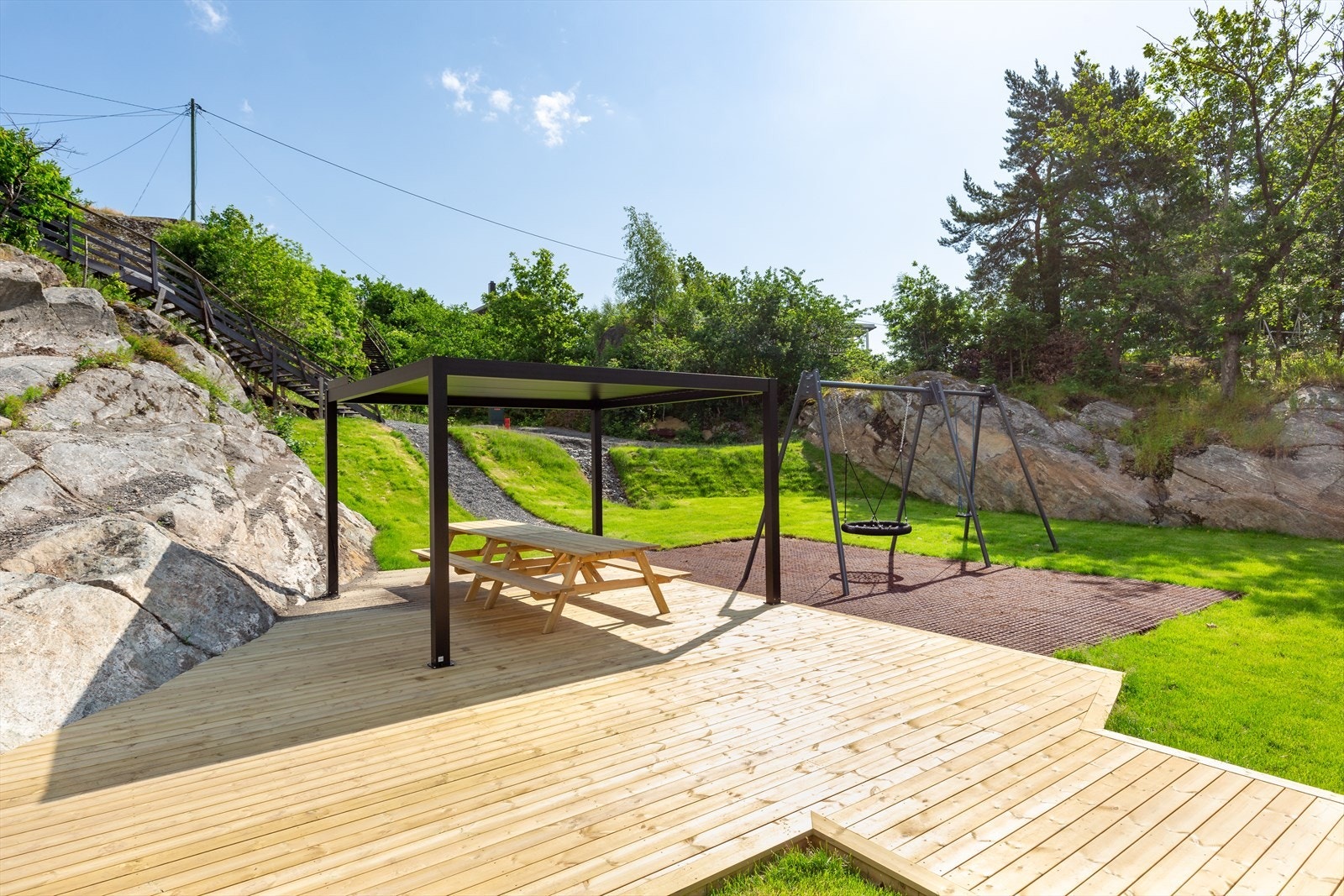 Fine fellesområder mot øst. Galleribilde