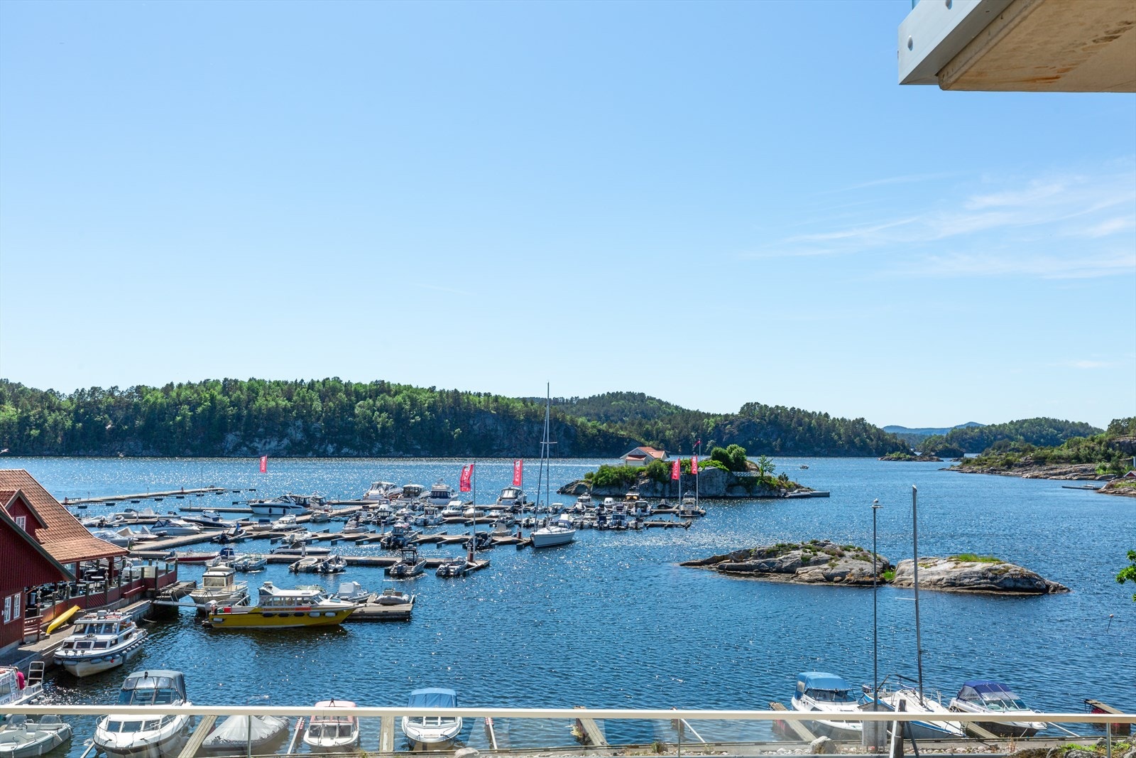 Utsikt fra balkong Galleribilde