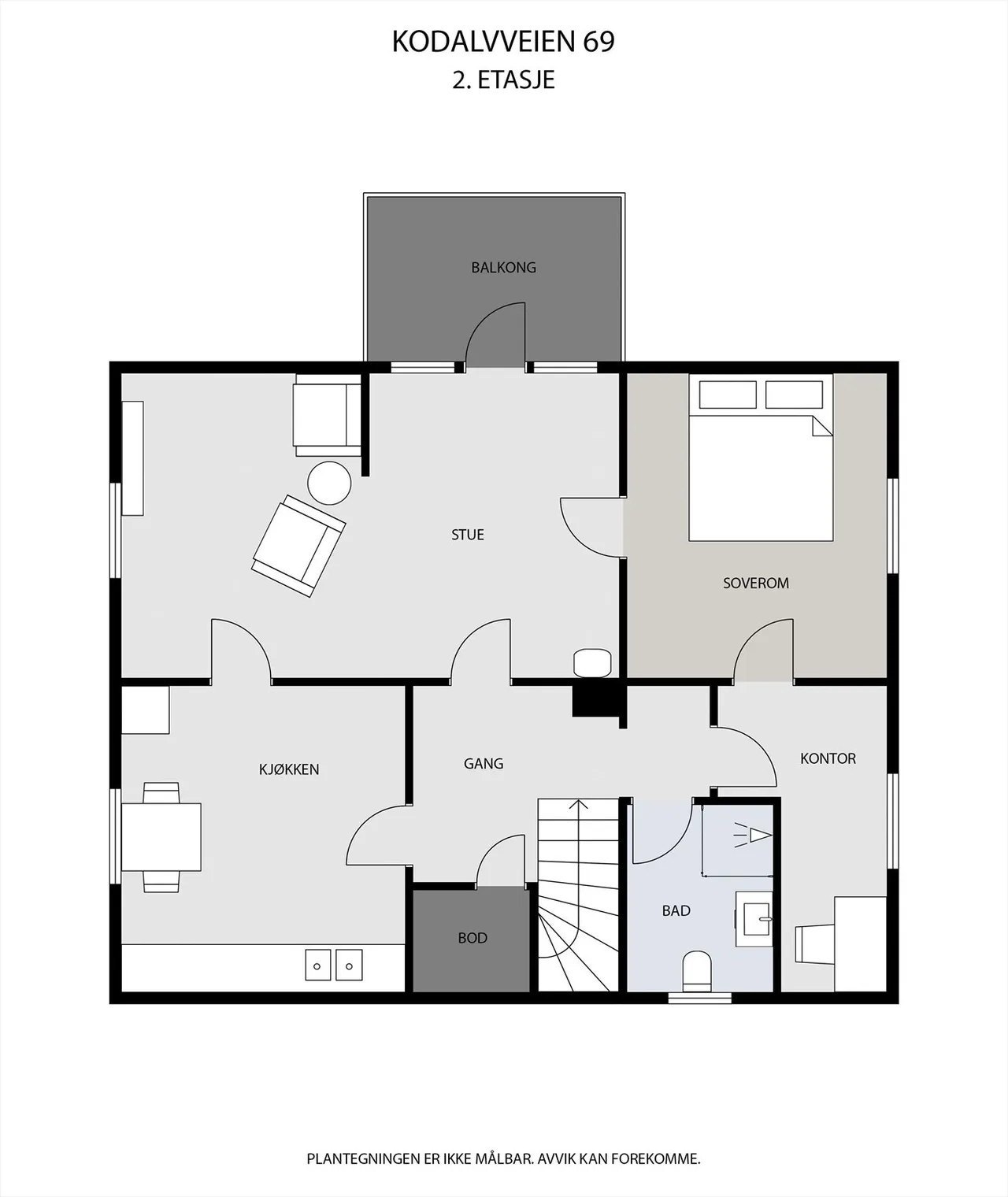 Plantegning 2.etg. Galleribilde