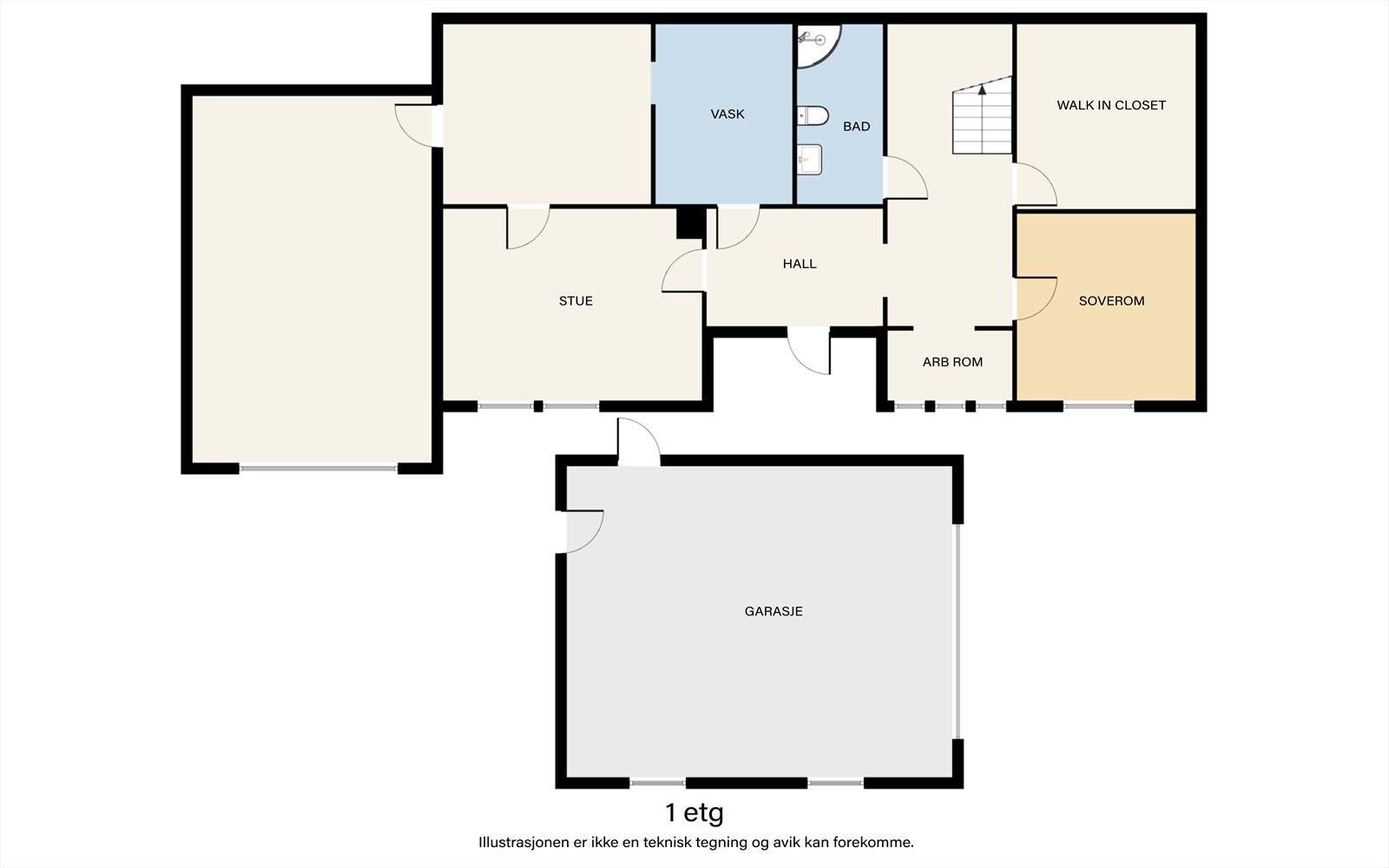 Plantegning Underetasje Galleribilde