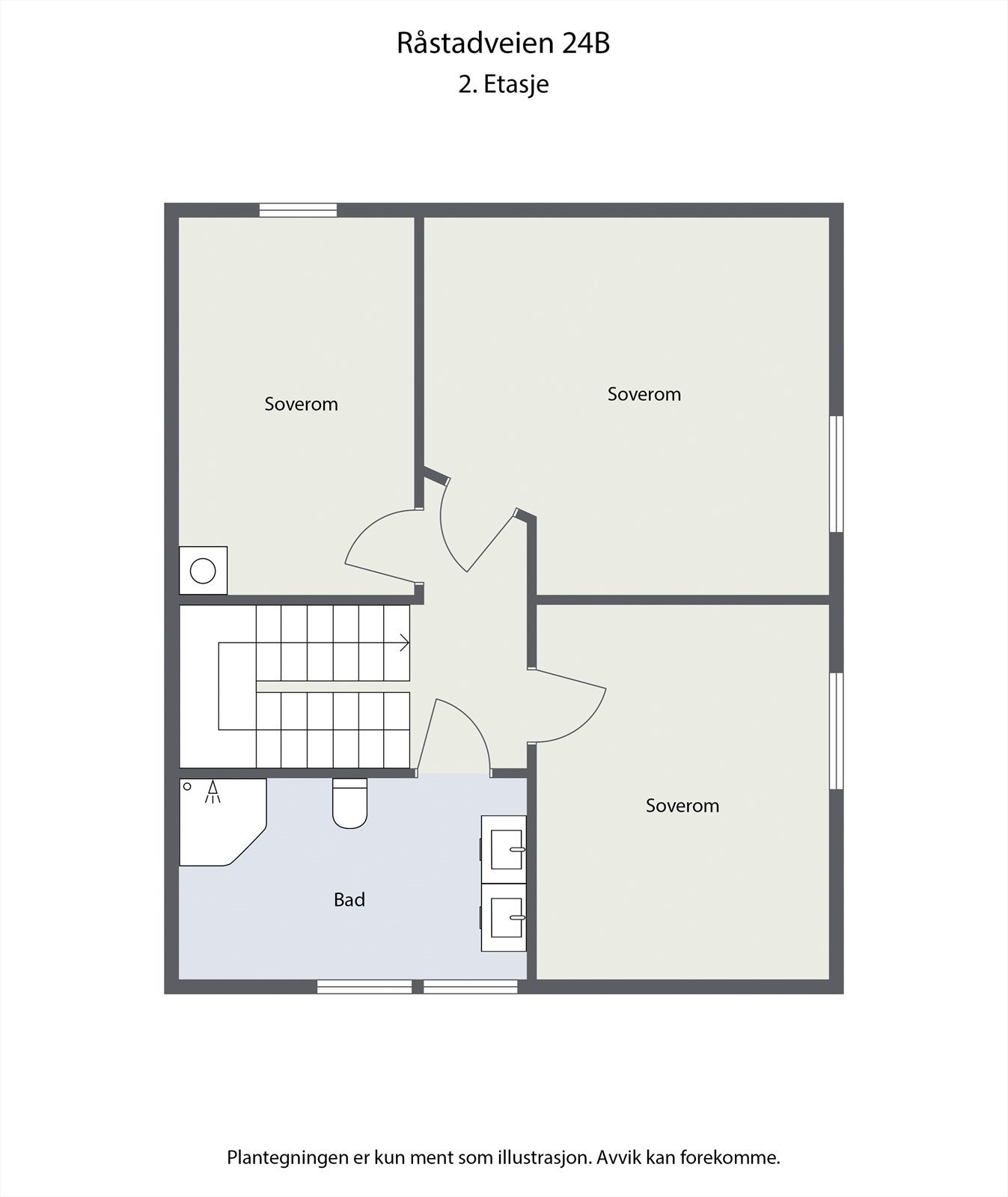 Plantegning 2. etg Galleribilde